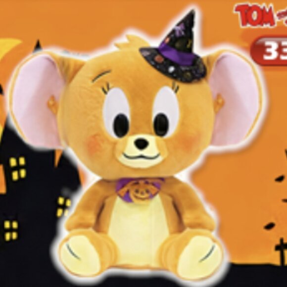 New Official Tom and Jerry Halloween Dress-up Baby Jerry Plush 33cm Japan - Picture 1 of 3